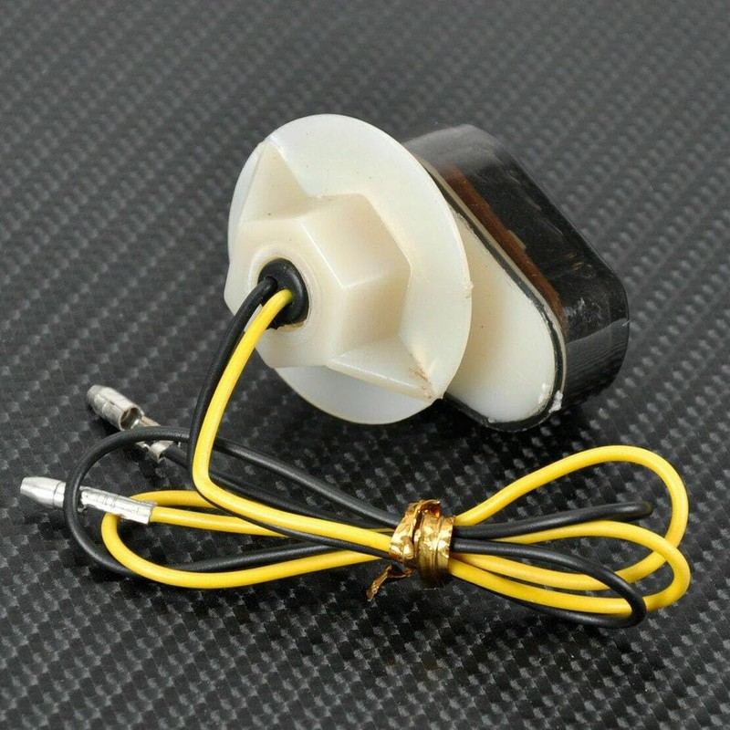 TDR 2pcs Smoke Flush Mount LED Turn Signal Light Blinker