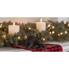 3 inch Black Cat Lounging Hand Painted Resin Figurine Statue