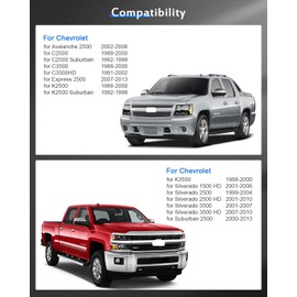 ECCPP 2PCS 1.5" 8x6.5 to 8x180 Wheel Spacers Adapters 8 Lug for Silverado 2500HD 3500HD for C2500 for Suburban K2500 for Suburban Sierra 1500HD 3500HD Yukon XL 2500