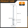 sourcing map 50Pcs 1/8"x3/8" Countersunk Head Blind Rivets, Zinc-Plated Carbon