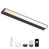 24" Under Cabinet Lighting Hardwired or Plug-in, 2700K-6500K Adjustable Color,