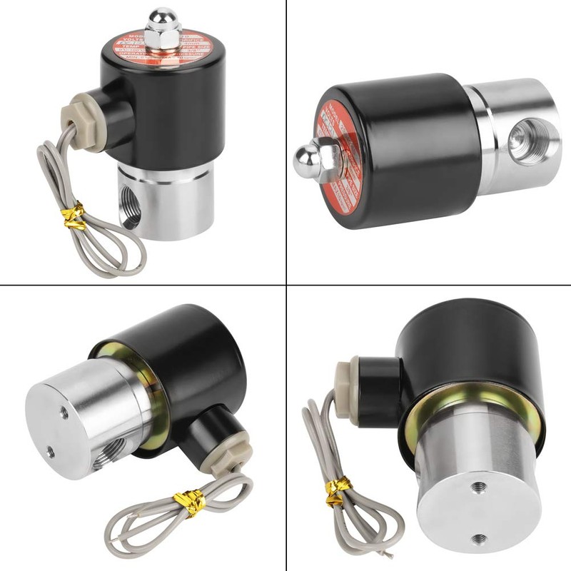 3/8" DC 12V Stainless Steel 304 Normally Closed Electric Solenoid