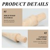 PLLDVEFD 3 Pieces Wooden Conical Mold, Ice Cream Cone Mold,