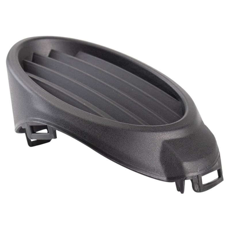 TRQ Front Left Fog Light Hole Cover Black Drivers Side