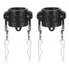 PATIKIL Poly Cam Lock Fittings, 2 Pcs 1" Part DC