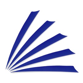 PATIKIL Arrows Vanes 5 Inch, 25 Pack Right Wing Arrow Feather Turkey Fletching Archery Accessories for DIY Target Shooting Hunting, Navy Blue