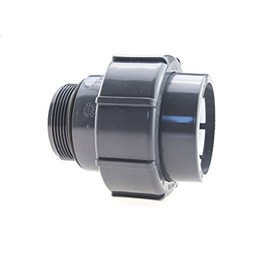 PVC-U FlexFit Compression Fitting IBG® Straight Transition D 50 x 1 1/2 Inch Clamp AG