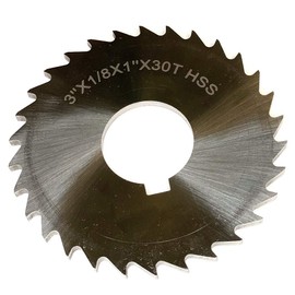 HHIP 5071-4208 3 x 1/8 x 1" High Speed Steel Plain Slitting Saw