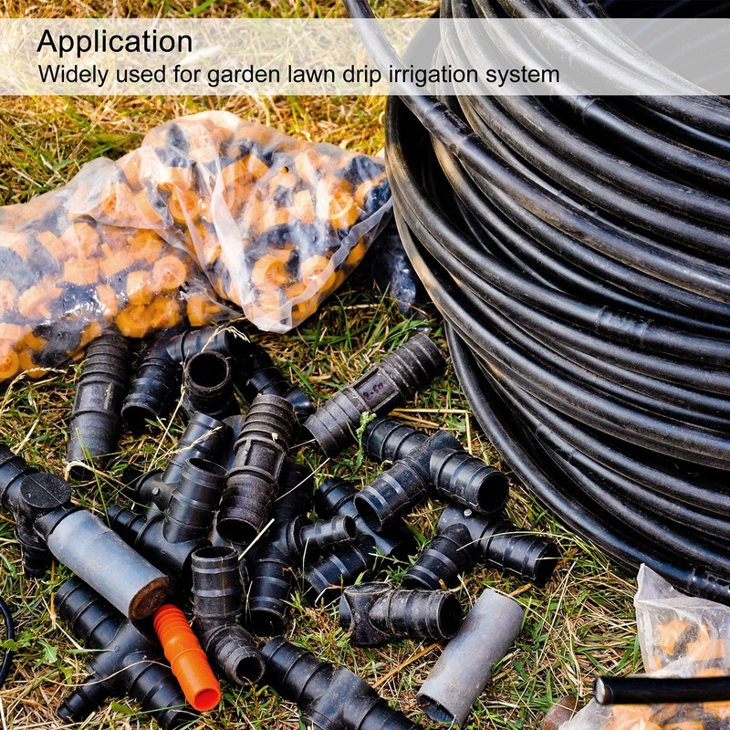sourcing map Plastic Irrigation Hose Connector 24.5 mm with Barb