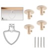 JDFHFGB 4 Pack Stand Mixer Attachment Holders,White Plastic Galley Aid