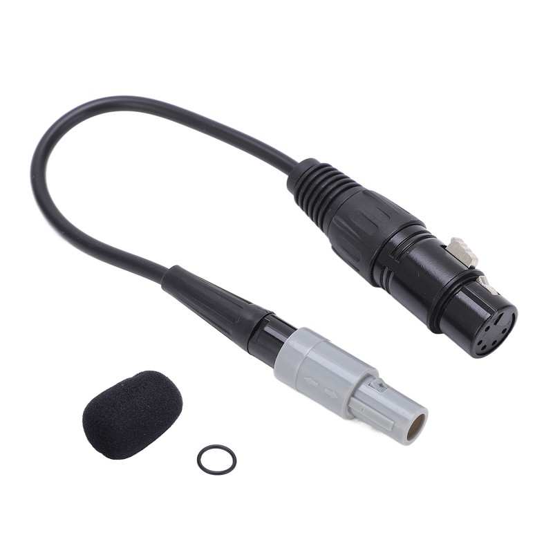 Aviation Headset Adapter 6pin LEMO to 5pin XLR High Density