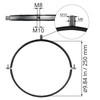 10" Inch Galvanized Pipe Hanger with Rubber - Conduit Mounting
