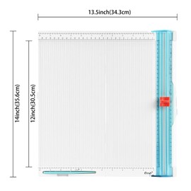 クラフトペーパートリマーとスコアボード: Ecraft 12 x 12インチ ペーパートリマーカッター スコアボード スコアツール ペーパー折りたたみ付き スクラップブック/カード/封筒/クーポン/写真作成(アイボリー)