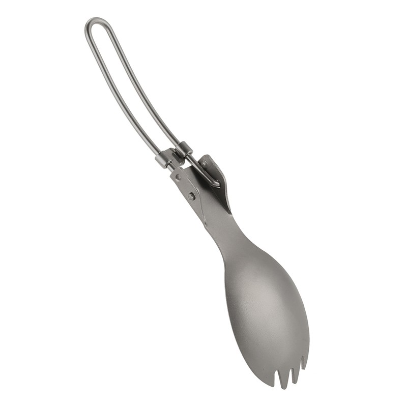 Ti Folding Spork Lightweight Outdoor Dinner Spork Flatware for Travel