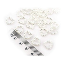 Sepkina 1000 Pearl Heart Pearl Hearts Wedding Beads Confetti Heart Heart Wedding Decoration Love Decoration White