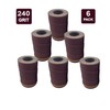 Ready-to-Wrap Sandpaper Rolls | 240 Grit | 6 Pack |