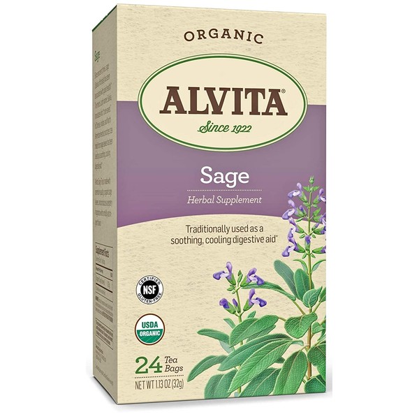 Alvita Sage Leaf Tea Organic 24 Bags