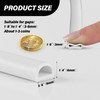 Silicone Weather Stripping Door Seal, 20FT Self Adhesive D-Shaped Door