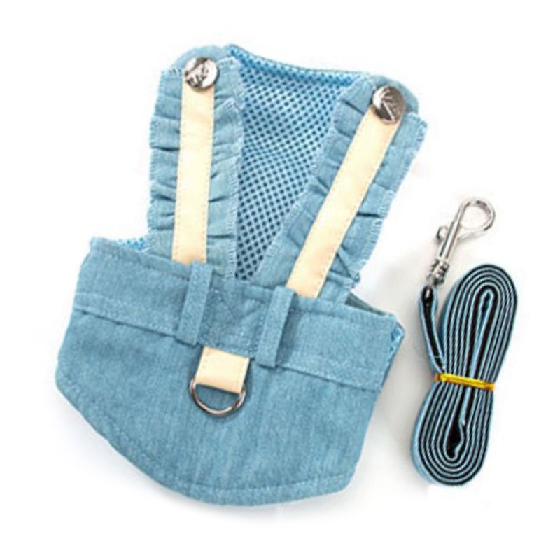 Pet Vest Harness Leash Adjustable Button Design Dog Harness and