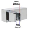 SPARES2GO Wall Clamp Compatible with Triton Shower Head Adjustable Square