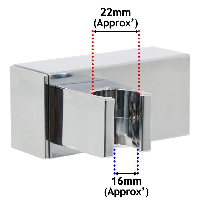 SPARES2GO Wall Clamp Compatible with Triton Shower Head Adjustable Square