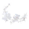 WOONEKY White Butterfly Chiffon Soft Chain Headband for Women Elegant