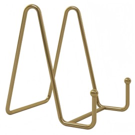 TOBDPYG Display Stand Plate Holder,Decorative Metal Frame Easel for Photo,Book,Tabletop Art,Pictures,Cutting Board(4 inches)