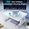 NIFBANG Monitor Stand Riser for Desk,360°Rotation Freely Height Adjustable by