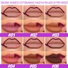 LANGMANNI Juego de 6 delineadores de labios despegables, manchas de