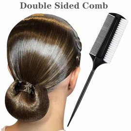 3PCS Smoothing Brush Ponytails Edge Teasing Brush Sleek Ponytails Hair Brush for Ballroom Dancing Dance Competition Hair Styling