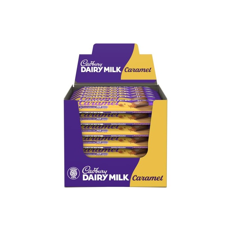 Cadbury Dairy Milk Caramel Single Bar (Pack of 24)