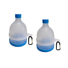 REOOHOUSE Portable Powder Supplement Tablet Container Funnel Protein BCAA Creatine Capsule Subdivision Funnel 2 Pack (2)