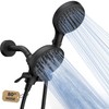 FASDUNT Dual Handheld Shower Head Combo, Enjoy 6-Setting Rain Showerhead