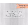 60ct - Return Address Clear Transparent Wedding Invitation Labels/Stickers/Seals (#316-C)