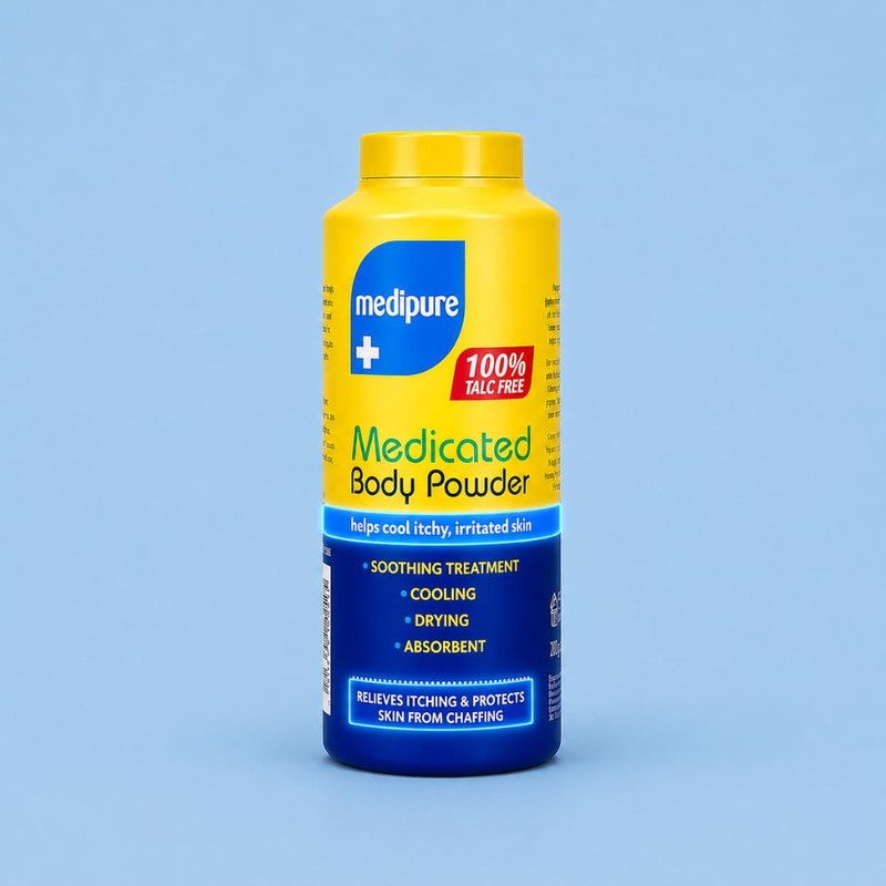 Medipure Medicated Body Powder 200g - 100% Talc Free |
