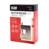 SCAN SCAPLA60SHUT Shuttered Padlock, Black