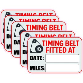 25x Timing Belt Replacement Stickers Cam Belt Service MOT Garage Stickers