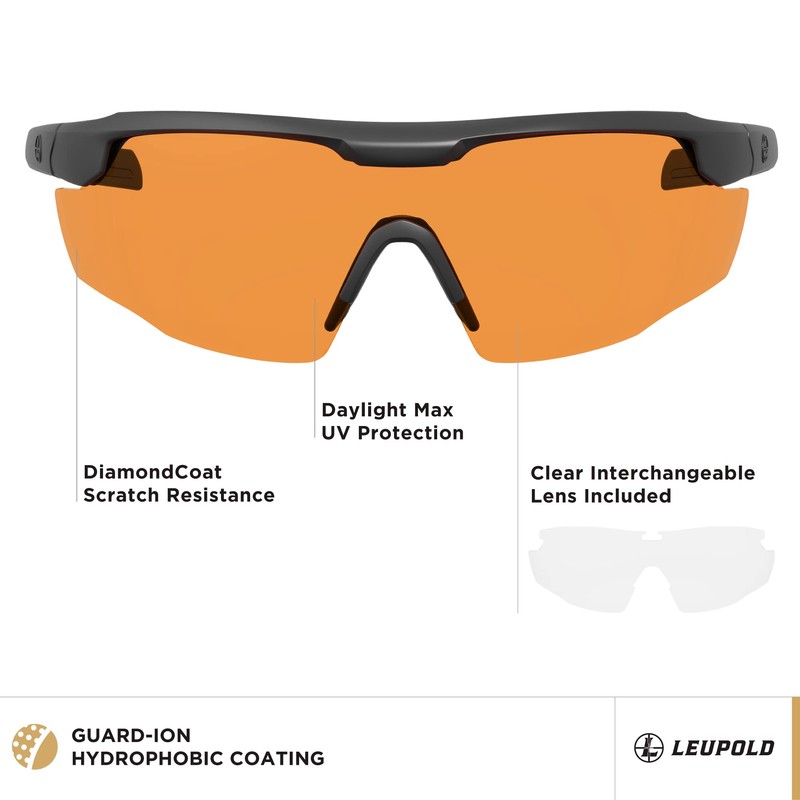 Leupold Sentinel Performance Eyewear with Matte Black Frames and Laser-Safe