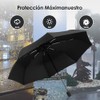 NOVANGUA Paraguas Plegable Manual con 8 Varillas de Acero, Unisex