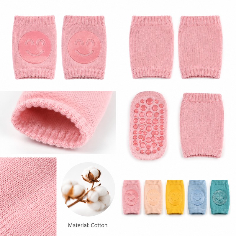 Baby Knee Pads for Crawling – Soft Cotton Non-Slip Protection