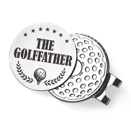 QVUXZ Dad Golf Ball Marker Gifts, Dad Golfing Gifts from Daughter Son Kids, Fathers Day Golf Gifts, Birthday Christmas Golf Lover Gifts for Dad, Golfer Gifts for Dad, The Golffather