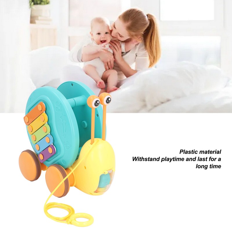 Crawling Snail Musical Toy Sound Lights Improve Coordination Walking Snail