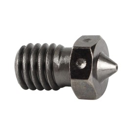 Toaiot 3D Printer Nozzle V6 Extruder Nozzle 0.4mm Nozzle High Temperature Hardened Steel Nozzle Hot End PEI PEEK or Carbon Fiber PLA Filament 1.75mm for 3D Printer V6 Lite6 Titan Aero Prusa -2pcs