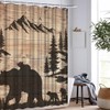 Artmyharbor Rustic Bear Family Shower Curtain