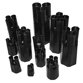 Electriduct Heat Shrink Breakout Boots 3" Core Diameter 4 Cores (1 Piece) Black