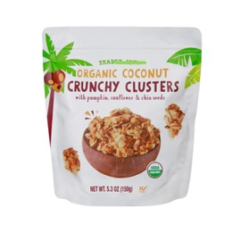 limited Organic Coconut Clusters trader joe with Pumpkin, Sunflower and Chia Seeds 5.3 oz, Pack of 1