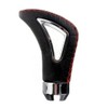 Gear Stick Knob Car Faux Leather Black Red Universal Sport