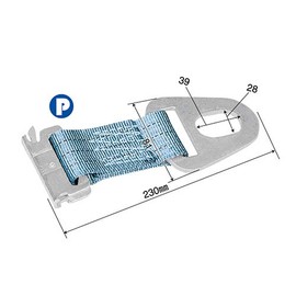 pa-man Belt Adapter, Width 2.0 inches (50 mm), Lashing Rail, Hardware, E-Track, Loading Tightener