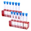 KCKHFA 2 Set Plastic Test Tubes Rack with Caps, Test