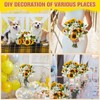 Mimorou 20 Pcs Artificial Sunflower Bouquets Faux Flowers Bouquet Latex